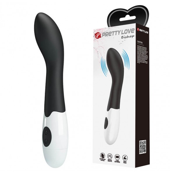 PRETTY LOVE - Bishop Wand Vibrator (Battery - Black)